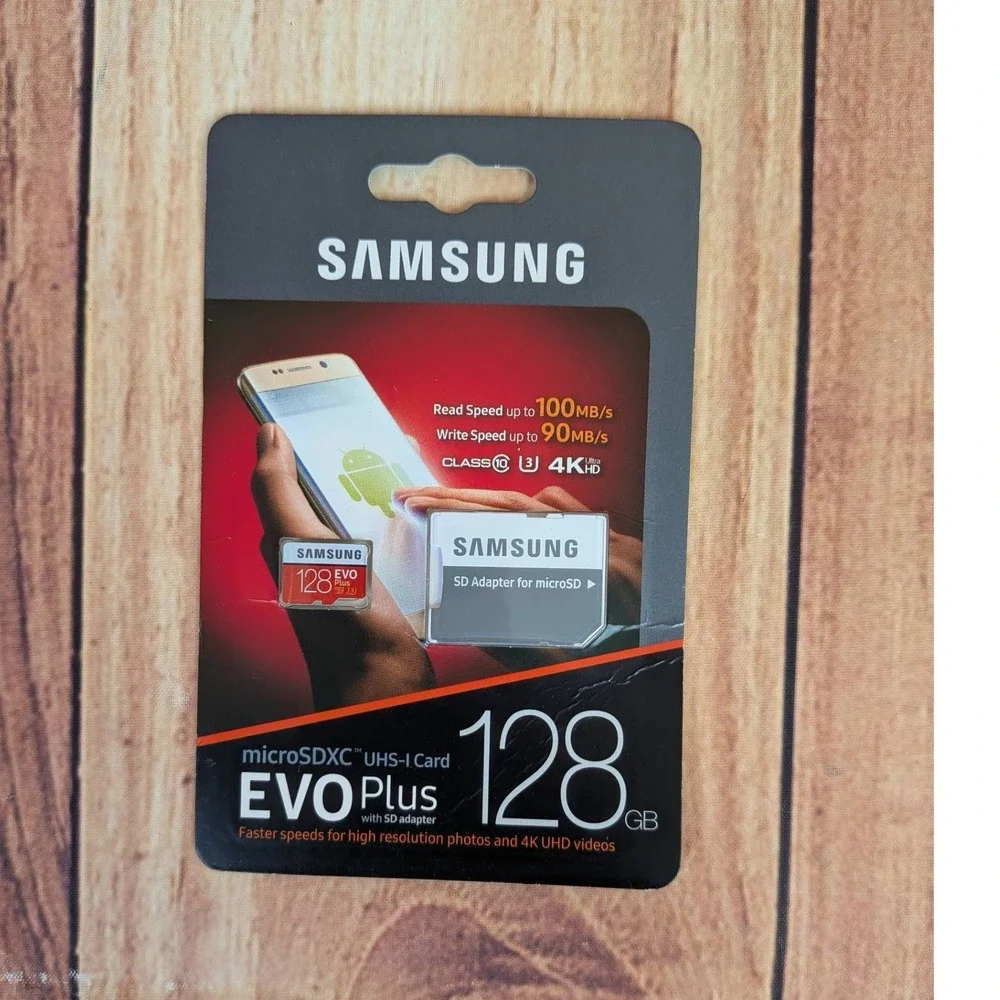 Samsung 128GB EVO Plus microSDXC UHS-I Card with SD Adapter MB-MC128G